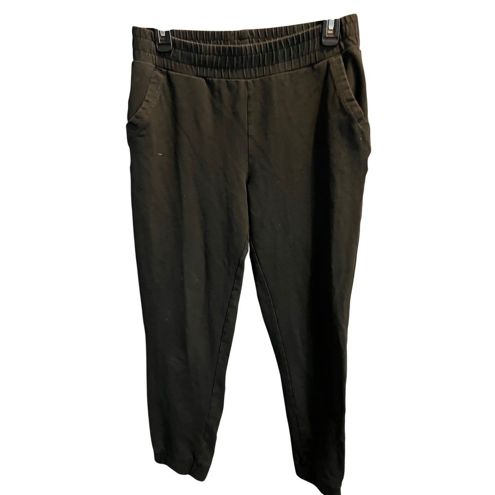 32 Degrees Cool Womens Black Jogger Pants Elastic Waist Tapered Activewear S
